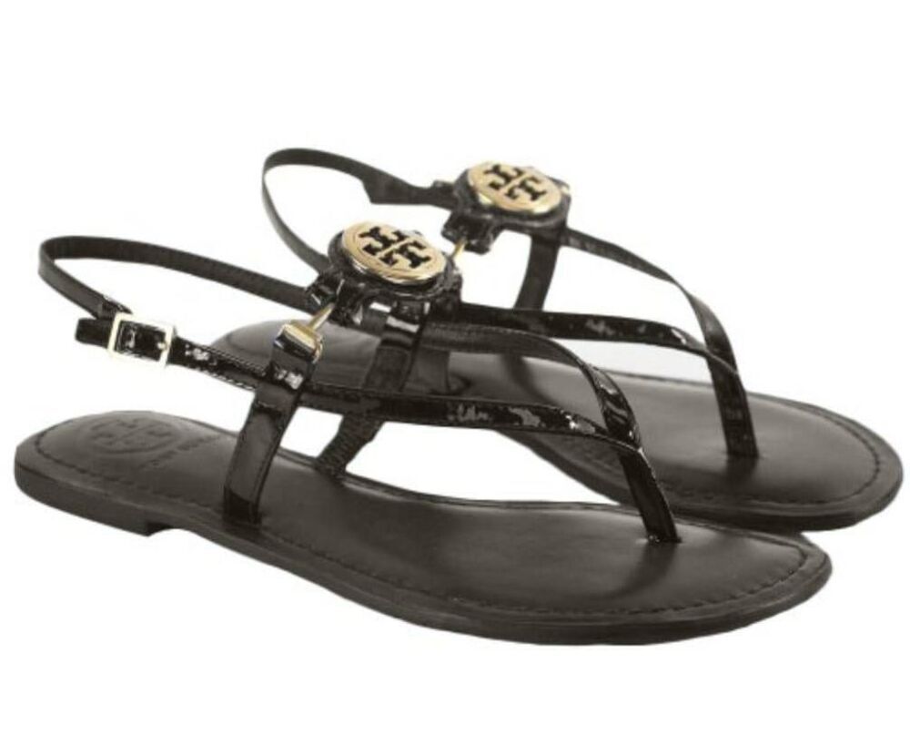 TORY BURCH Ali Brown Leather Strappy Slingback Sandal Size 10.5M